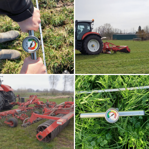 Compaction grassland Verdichting grasland